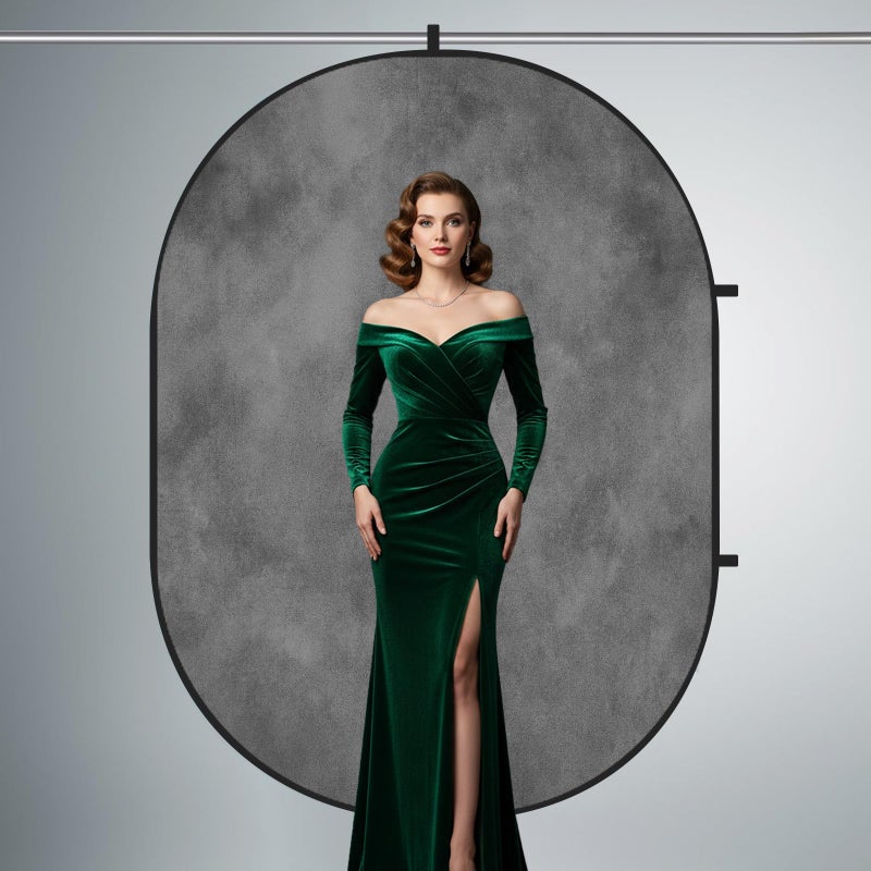 Kate Pop up Collapsible Backdrop for Photography Folded Double Side Gray Grey Collapsible Background for Photographers, 5x6.5ft - Image 3